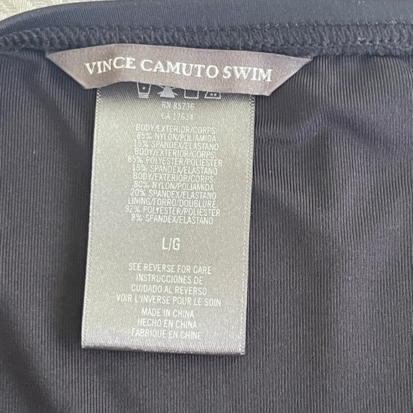 Vince Camuto Women's Colorblocked Bandeau Bikini Top & Colorblock Bikini Briefs - Picture 12 of 15